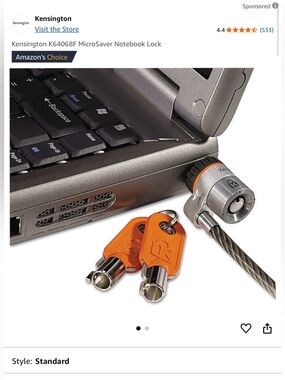 Kensington K64068F MicroSaver Notebook Lock NEW